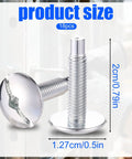 Roll With These Top Shelf 18 Piece Load Center Cover Replacement Screws Designed For Electrical Panels Compatible With Square D Siemens Qo Homeline Murray Heavy Duty Steel Hardware To Nail Down Any Breaker Box Task Flawlessly, showing size dimensions of screws.