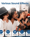 People using 100W All In One Voice Amplifier With Two Wireless Microphones And Big Pro Sound Portable Bluetooth PA System For Karaoke And Parties