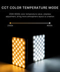 Portable RGB LED Video Light Panel For Cameras 0 To 360 Degree Color Range 2500K To 9000K 95 Plus CRI Rechargeable 3100mAh LED Lighting