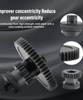 Beefed-Up Dual Gear Extruder Upgrade Kit for Elegoo 4 Pro Plus Max with nanocoated mold steel gears, focus on gear details.