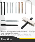 Universal Gearhead Favorite Steering Wheel Puller And Compressor Remover Tool Set For Cars Pro Grade Safe Removal shown