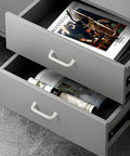 Five Pack White Modern Cabinet Pulls Drawer Handles With Three And Three Quarters Inch Hole Centers 96mm Aluminum Alloy Durable