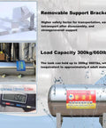 Badass 304 Stainless Steel Water Pressure Tank Built Rock Solid For Well Systems With Plug and Play Setup, 300kg capacity.