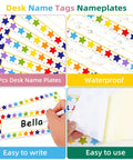 36 Pack Desk Name Plates For Students Classroom Name Tags Vinyl Desk Labels For Kindergarten And Elementary Back To School Decor Easy Peel And Stick Durable Classroom Supplies For Teachers