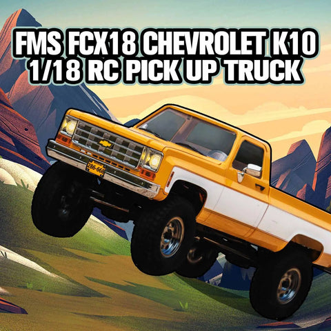 Chevrolet K10 One Eighteen Scale RC Truck With 4WD Dual Speed Switch LED Lights Off Road Crawler For Adults in Red