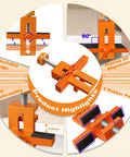 Versatile Cabinet Door Mounting Jig With Quick Edge Pin for Frameless and Face Frame Cabinets Pro Grade Adjustable 0 to 64mm