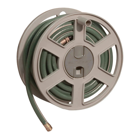 100 Ft Garden Hose Holder Wall Mount With Manual Retractable Sidewinder Hose Reel For Outdoor Use Heavy Duty