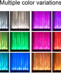 Multiple color variations of Level Up Your Yard With These Dynamic Color Shifting Led Wall Washer Lights featuring RGBW flow.