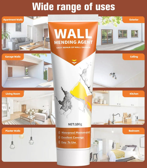 Two Pack Wall Patch Repair Kit For Quick Hole And Crack Fix, Complete Drywall Repair Paste Set With 100g Each tube