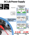 All In One Micro Soldering Station With 1000W BGA Hot Air Gun And 0 To 20V 0 To 3.5A Lab DC Power Supply Soldering Iron details