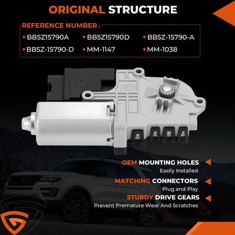 Ford Explorer Sunroof Motor Replacement 2011 Through 2017 Fits Left And Right One Piece Upgrade OEM structure