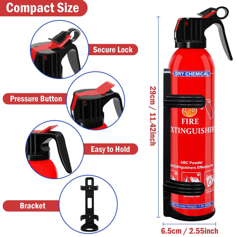 Rock Solid Dry Chemical Fire Extinguisher Two Pack Built Hella Tough For Home Kitchen Marine Rv Business Wall Mountable Safety Gear Quick Suppressing Grease Electrical And Paper Flames Top Shelf Protection