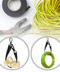 Electrical Tape Holder Belt Strap With Snap Hooks And Pouch Rotating Buckles for electricians and carpenters, black