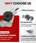 Turn Your Drill Into A Sheet Metal Cutter Nibbler with double gear, first generation and tin snips comparison