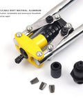 Get Your Hand Rivet Nut Tool Kit Ready For Heavy Industrial Repair Jobs With Double Handle Design And Premium Aluminum Rivets For Solid Connections In Automotive Works, alloy steel hand tool with aluminum rivets