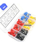 Top Tier 125Pc RV Crimp Terminal Kit With Copper Insulated Connectors, Ring Terminals And Butt Splices For Your Electrical Wiring Projects That Are Super Durable And Easy To Install Anytime.