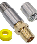 Propane Fire Pit Air Mixer Valve And Orifice Nozzle Jet For Sixty Thousand BTU Burners, Fireplace DIY Kit, stainless steel part