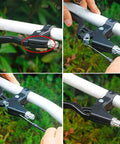 4 Piece Bike Brake Accessory Set With 2 Pack V Brake Levers Aluminum Alloy 2.2 Cm Diameter And 2 Pack Brake Wires For Mountain Road MTB Bikes Red