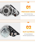 Starter Motor Replacement For Frontier And Xterra 3 3L V6 1999 2000 2001 233004S100 233004S102 M0T60185 M0T60186 M0T60187 Cranks Like A Champ And Starts Smooth Every Time Easy Install Durable Auto Part, front and side view
