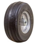 Skip The Hassle And Roll Smooth With This Flat Free Rubber 2 80 2 50 4 Tire And Wheel Assembly side view featuring 3 inch centered hub.