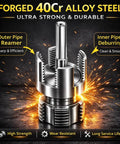 Heavy Duty 4 In 1 Water Pipe Threader Tool For Pvc And Copper Pipes, forged 40Cr alloy steel construction, sharp outer pipe reamer.