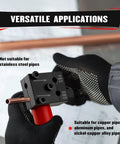 YIYITOOLS 7-piece brake line flaring kit for 1/4 and 3/16 copper, aluminum, nickel-copper tubes; makes 45° SAE flares.