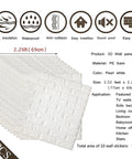 Dope 3D Brick Wall Sticker Kit, 10 Large PE Foam Tiles, 59 Sq Ft, product details and specifications.