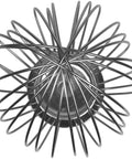 Top view of a wire whip attachment for Hobart D300 mixers, stainless steel 30 quart capacity, ideal for whipping egg whites.