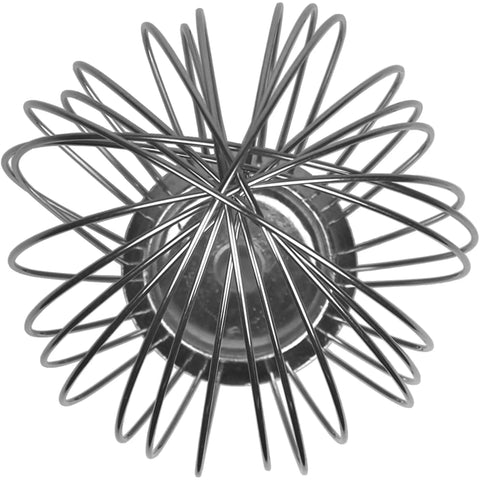 Top view of a wire whip attachment for Hobart D300 mixers, stainless steel 30 quart capacity, ideal for whipping egg whites.