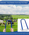 Fence Stretcher Tool For Quick Tensioning Barbed Wire Electric Fences Horse Fences And Mesh Fencing No Staples Removal