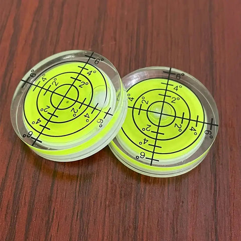 Six Piece Compact Circular Bubble Spirit Level Kit For Your Rig And Camper 32mm Standard Gauge Hella Accurate Readings No Sweat Setup For Travel Trailers Camera Tripods And Record Players