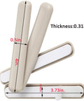 32 Pcs Self Stick Carpet Sliders Half Inch By 4 Inch Self Adhesive Furniture Moving Pads in beige with measurements
