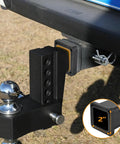 Trailer Hitch Reducer Sleeve From Two And A Half Inch To Two Inch With Five Eighth Inch Pin And Clip Carbon Steel for towing