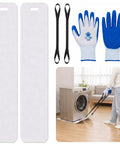 Heavy Duty Furniture Sliders For Moving Appliances Includes Reinforced Pull Straps And Protective Work Gloves for moving a washing machine.