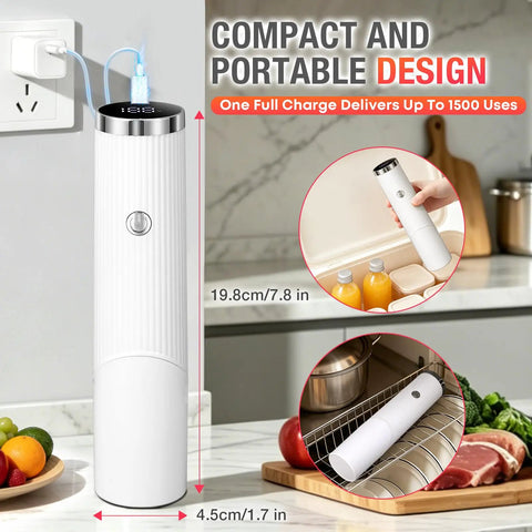 Compact Handheld Vacuum Sealer For Food With 30 Reusable Bags Portable Automatic Sealing Machine for kitchen use