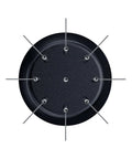 Top view of WDT Distribution Tool V2 Nine Prong Espresso Tool with 0.3mm Wire Needles on Anodized Aluminum Handle