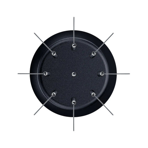 Top view of WDT Distribution Tool V2 Nine Prong Espresso Tool with 0.3mm Wire Needles on Anodized Aluminum Handle