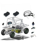 Badass Dual Drive Wiring Harness Plug And Play For Custom Ev Builds Hot Rod Electric Motorcycle Conversion Kit parts layout with battery and controller.