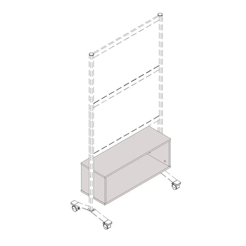 Hella Durable Panel System Open Storage Cabinet With Smooth Modular Dividers And Classic Walnut Finish For Legit Workspace Organization And Fresh Office Display Setup