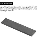 Graphite Block Ingot Rectangle Graphite Electrode Plate Board 100x20x5mm for melting casting electrolysis electroplating.