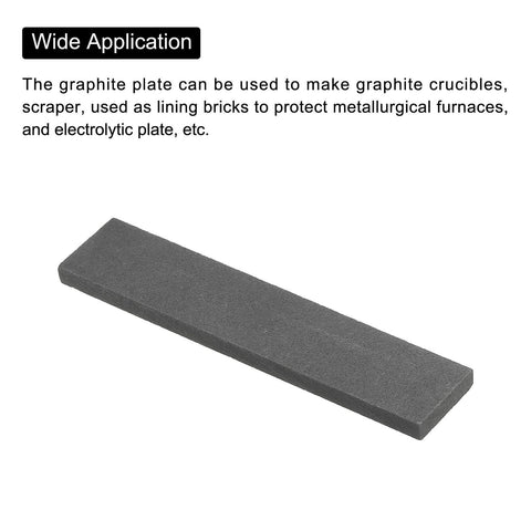 Graphite Block Ingot Rectangle Graphite Electrode Plate Board 100x20x5mm for melting casting electrolysis electroplating.