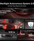 StarSight Autonomous System 2.0 showcasing obstacle recognition and low-profile design for AI cleaning technology.