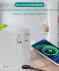 Two Way Charging Hub For Flip Drone Batteries And Portable Power Bank Station with phone charging option.
