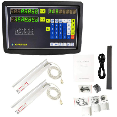 2 To 3 Axis Digital Readout DRO Encoder For Milling Lathe In Aluminum 750mm Travel Scale 30 Inch Length Part 324 RZ Pro Grade DRO Upgrade For Metalworking Machines, kit