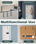 Two-Pack Double Coat Hooks For Cubicle Panels, Heavy Duty Coat Hangers For Offices in various room setups