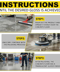 Heavy Duty Penetrating Concrete Sealer And Hardener For Garage Driveways And Basements applying liquid sealer to concrete floor.