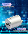 8 Pack DC Motors 3V To 12V 280 Micro Round Shaft Electric Motors for DIY projects showcasing carbon brush and wiring points