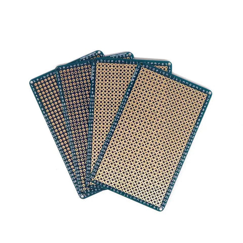 Pack of 4 Universal Solderable Breadboard Shield For Prototyping And Testing With Double Sided PCB Tinned Gold Plated Holes