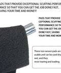 Close-up of 6x9 in automotive scuff pad (8-pack): 4 maroon fine and 4 gray ultra-fine non-woven pads for wet/dry sanding.