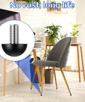 Interior with Stainless Steel M8 Adjustable Furniture Leg Levelers Set With Screw In Feet And Nylon Base